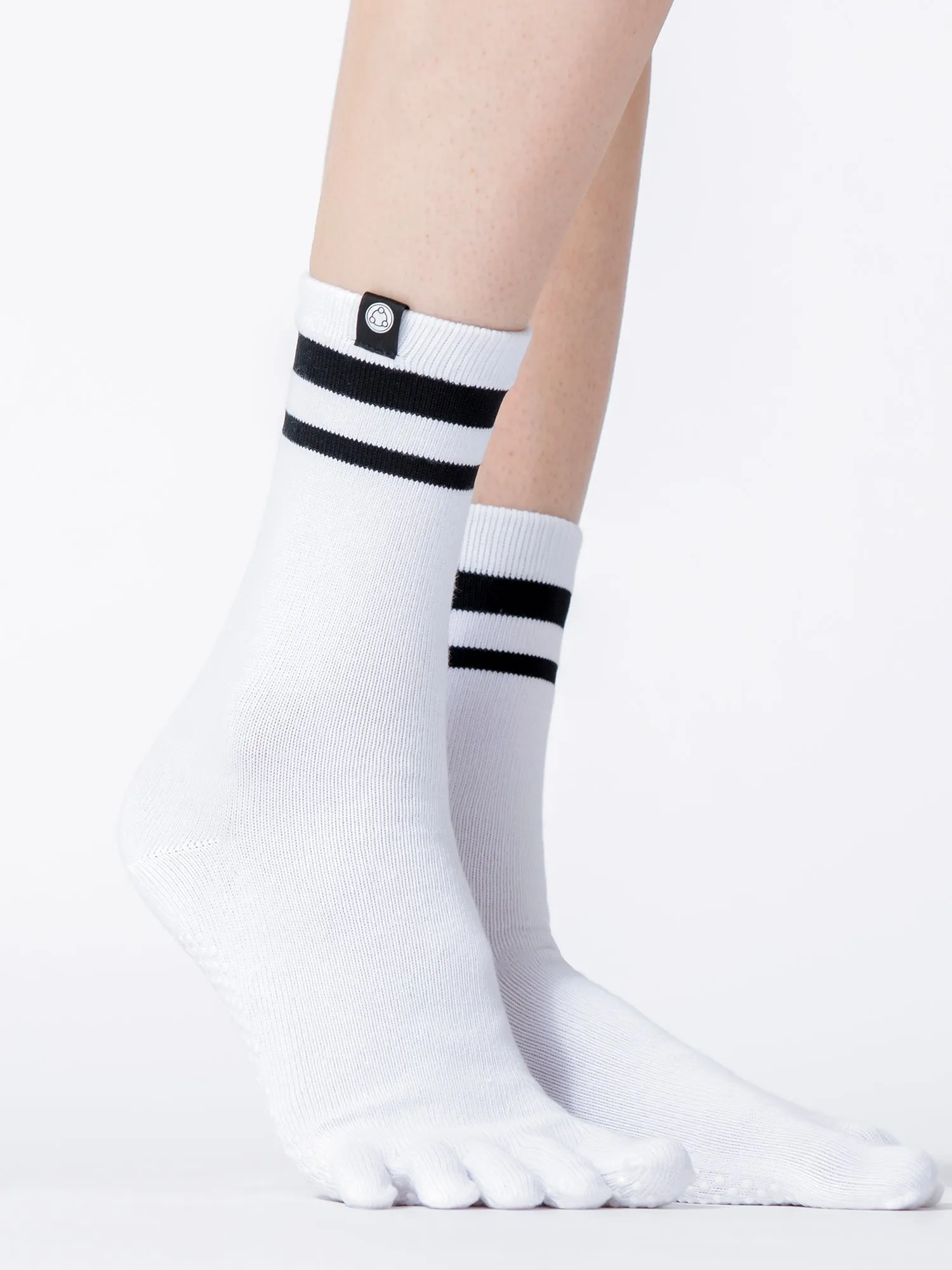 KNEE HIGH FULL TOE YOGA GRIP SOCKS