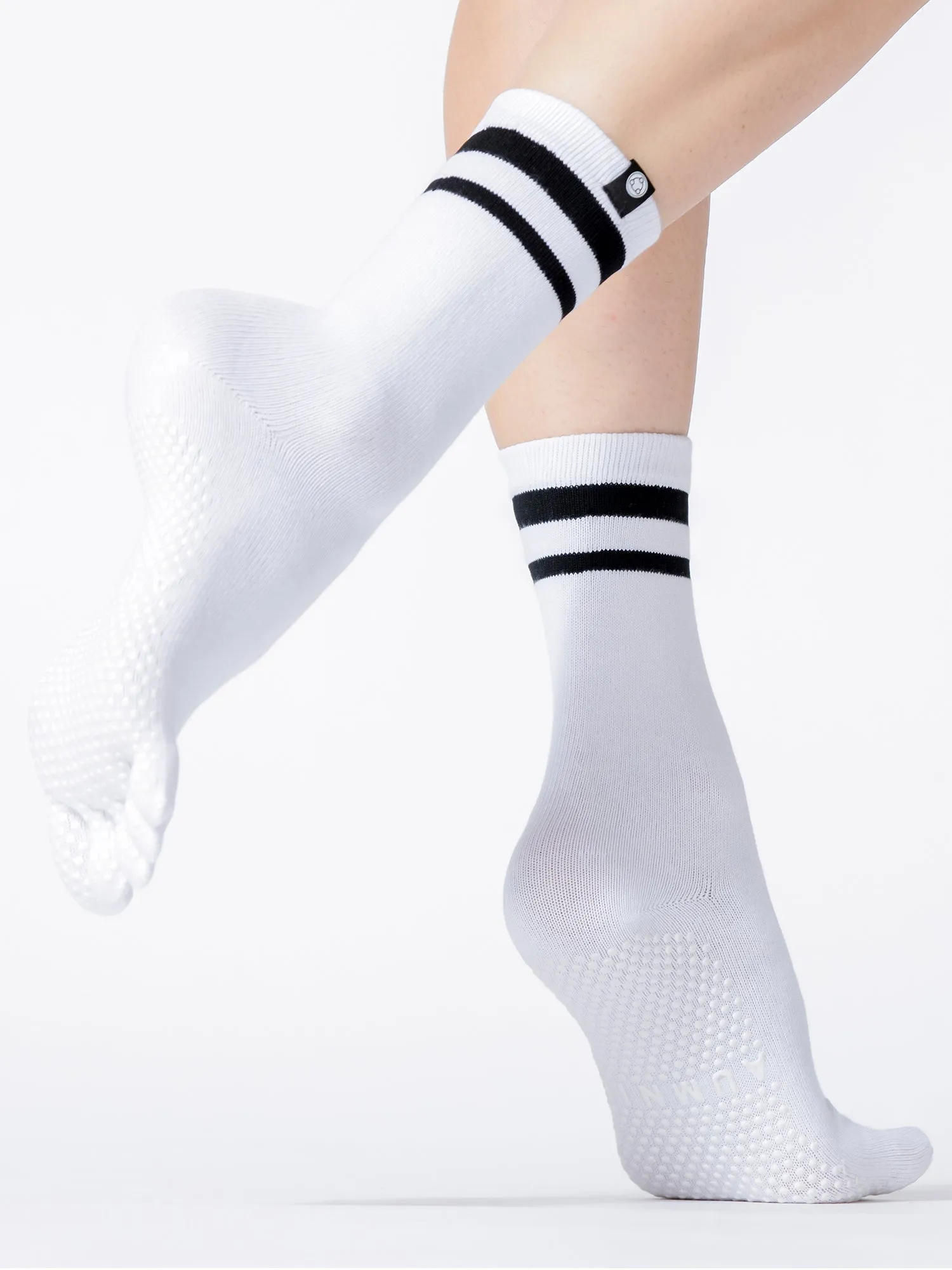 KNEE HIGH FULL TOE YOGA GRIP SOCKS