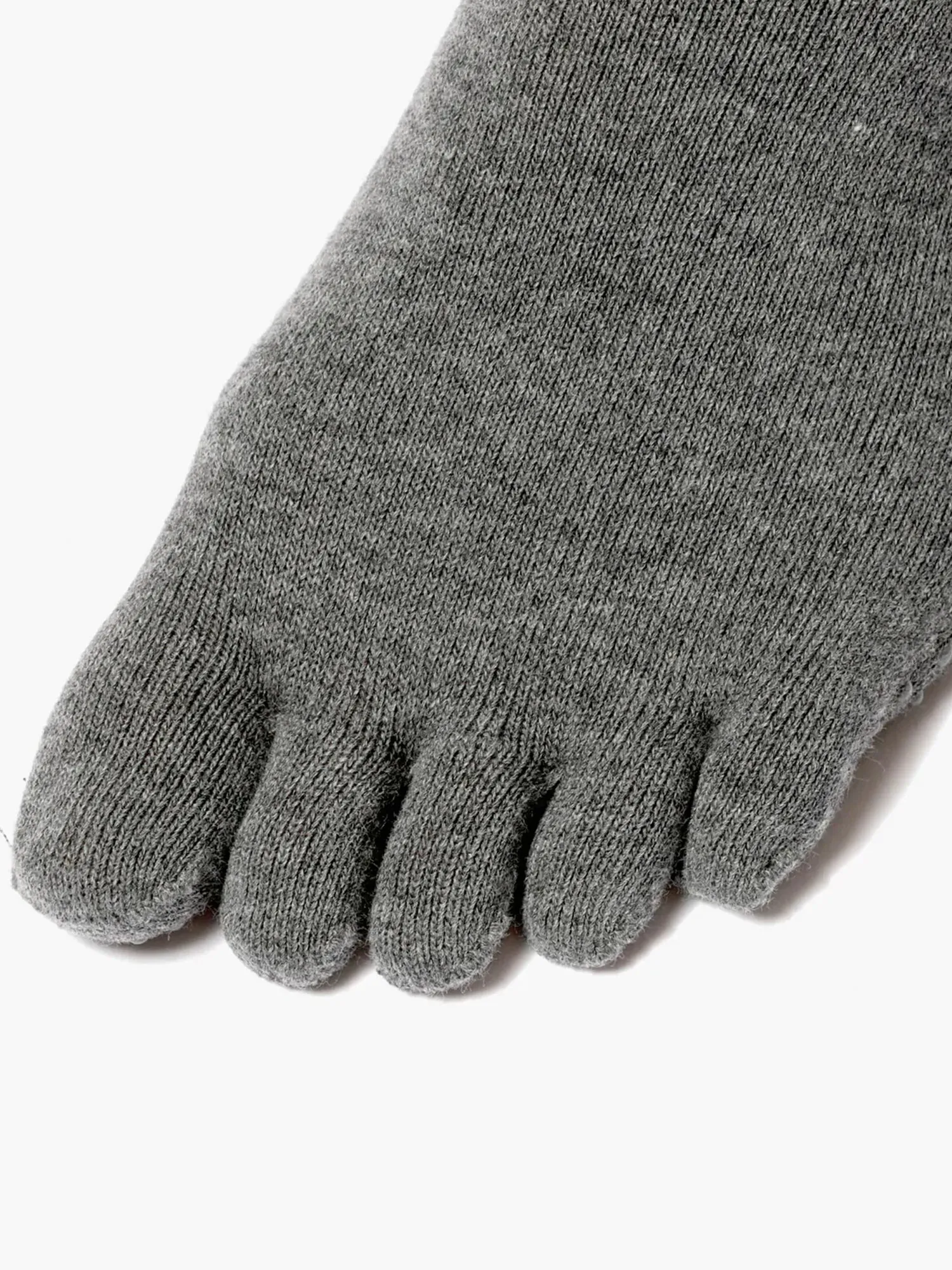 KNEE HIGH FULL TOE YOGA SOCKS, GREY
