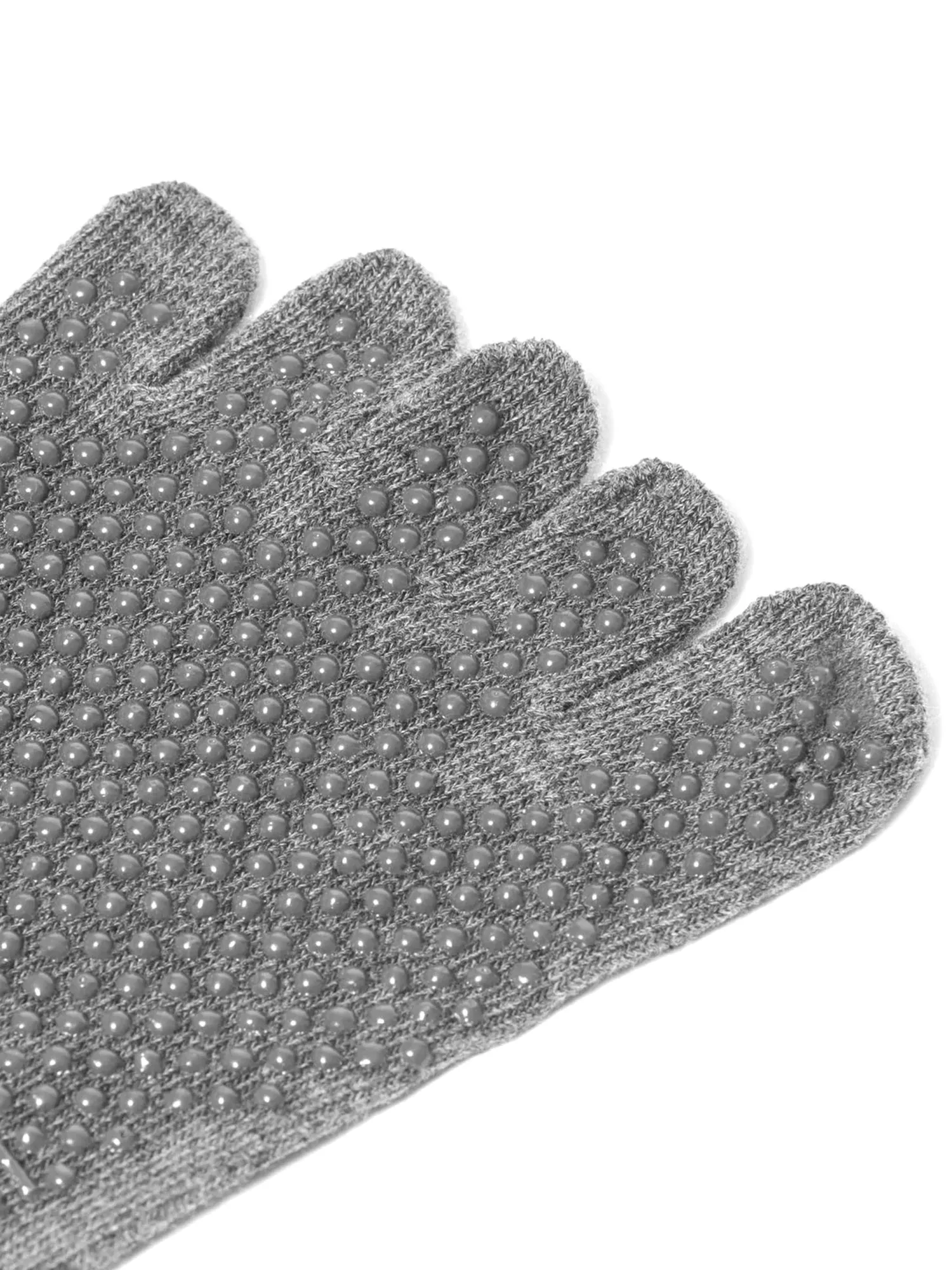 KNEE HIGH FULL TOE YOGA SOCKS, GREY