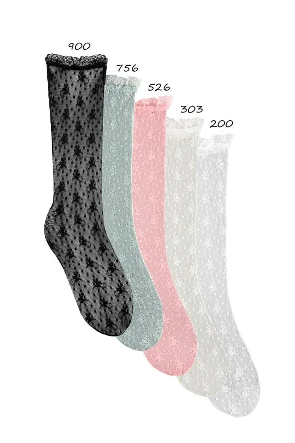 Lace Knee High Socks