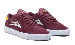 LAKAI SKATE SHOES: CAMBRIDGE. Burgandy Suede. Sizes 7