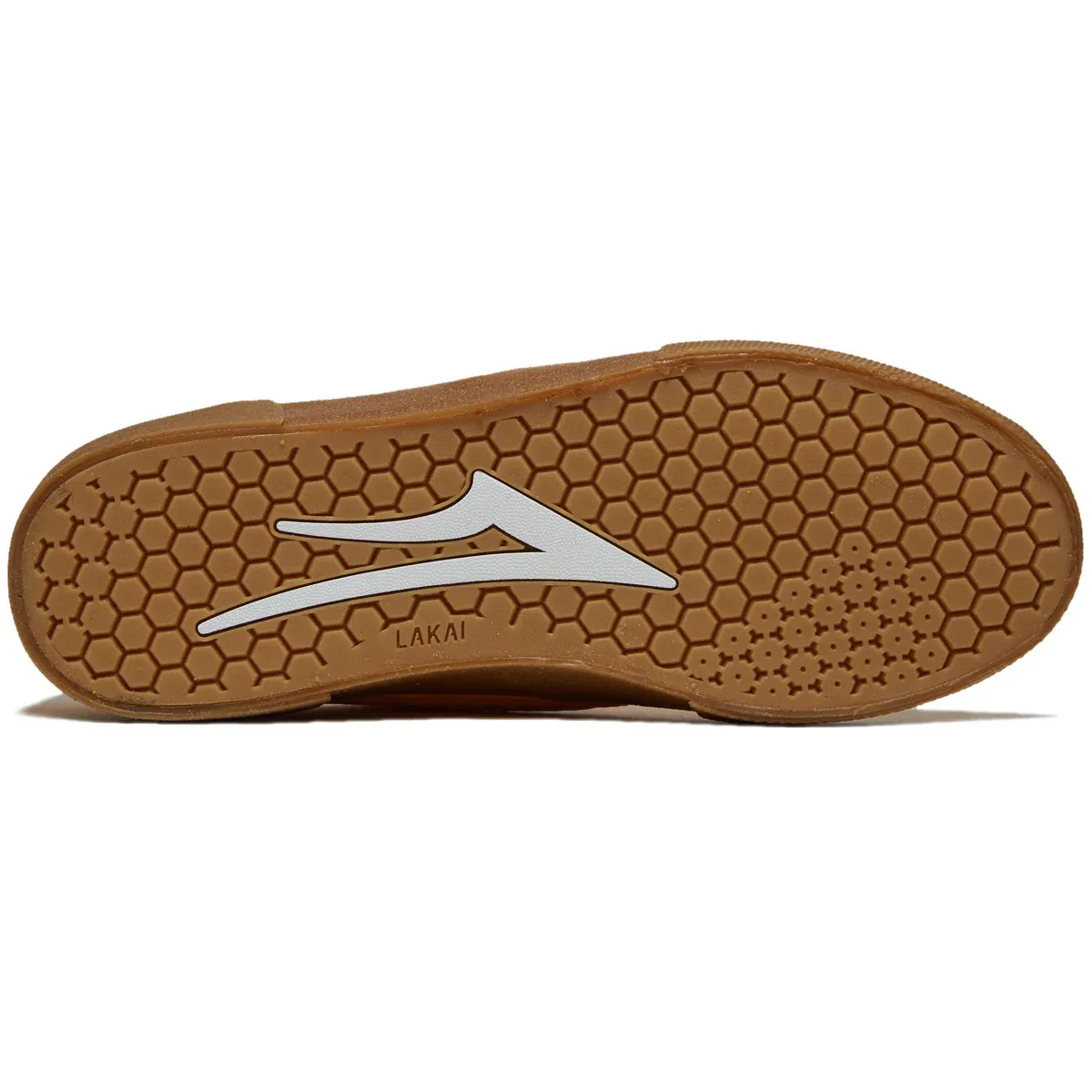 LAKAI SKATE SHOES: CAMBRIDGE. Gold/Gum Suede. Sizes 7, 10