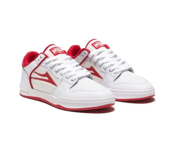 Lakai Telford Low - White/Red Suede
