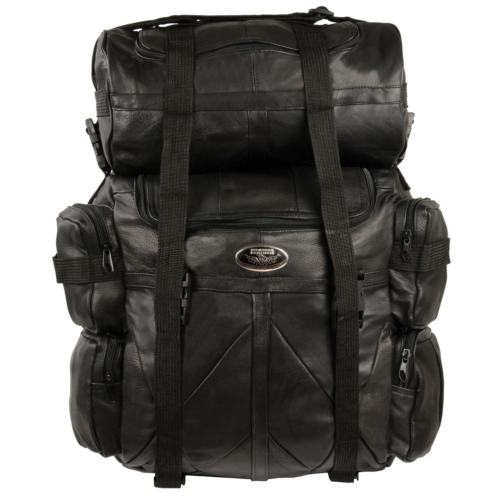 Large Leather Deluxe Sissy Bar Pack (20X16X6)