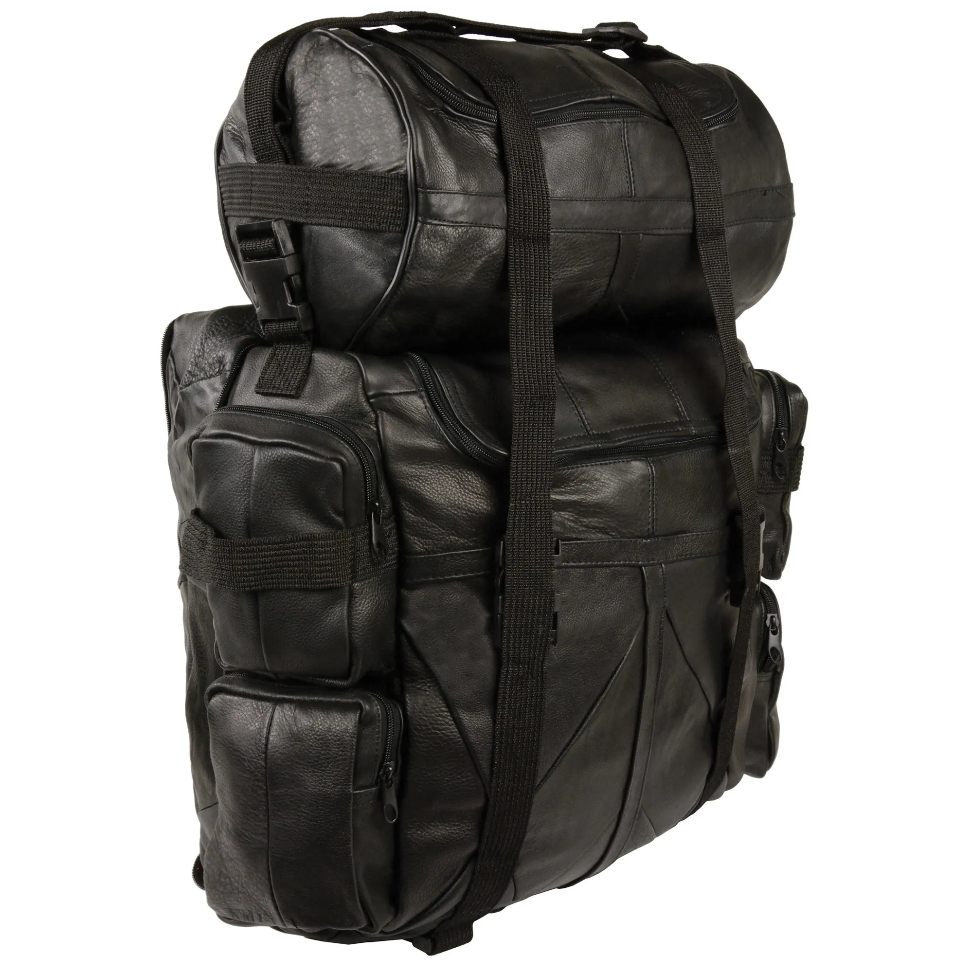 Large Leather Deluxe Sissy Bar Pack (20X16X6)