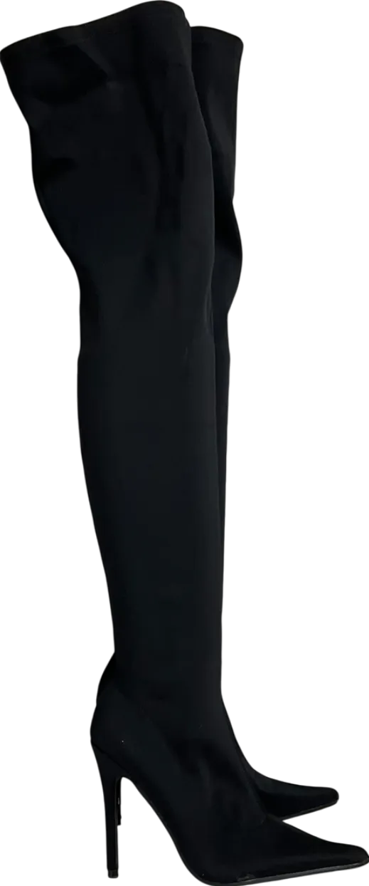 L.Day Black Knee High Boots UK 4 EU 37 👠