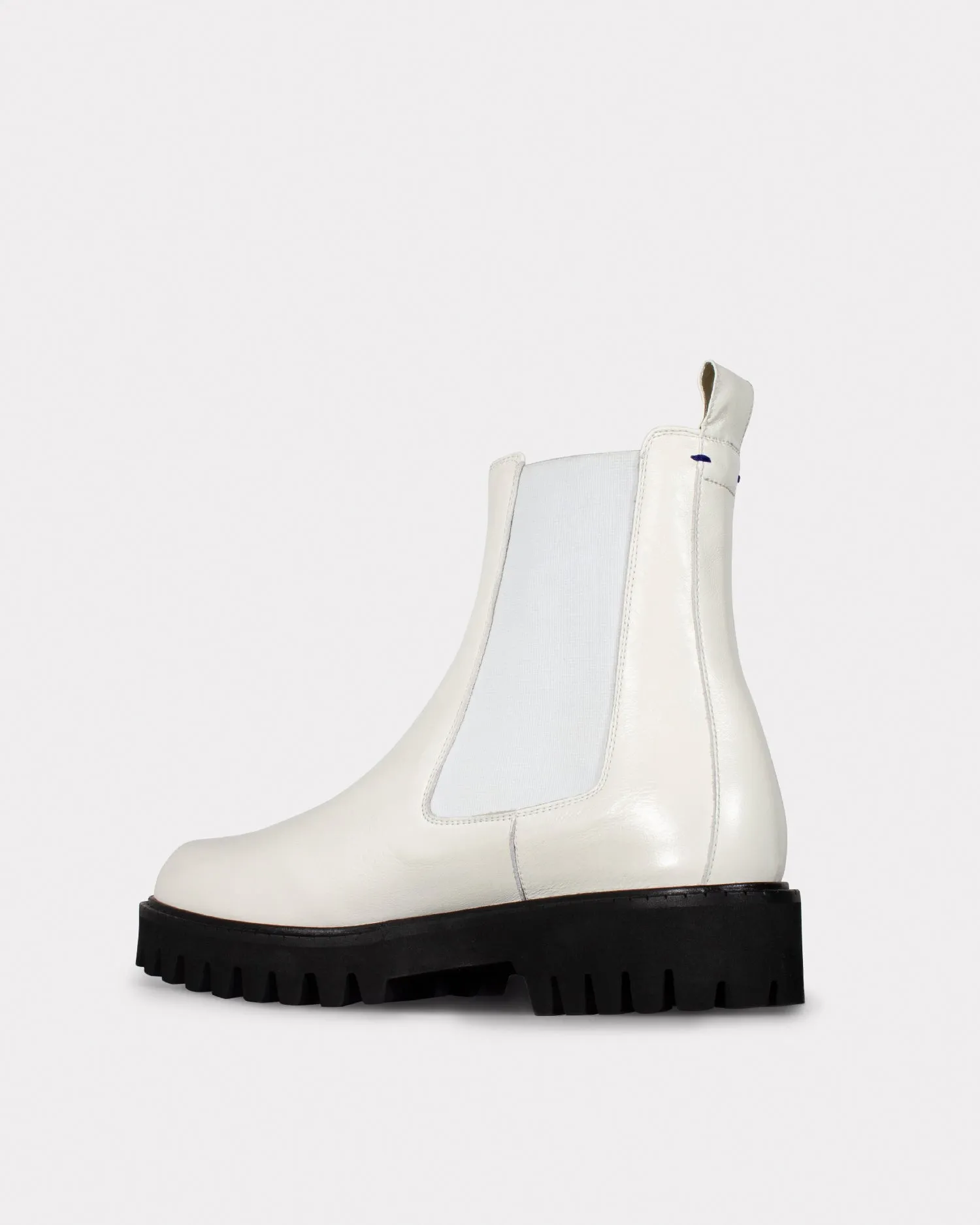 Leather Lug Sole - White