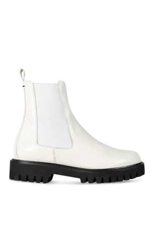 Leather Lug Sole - White