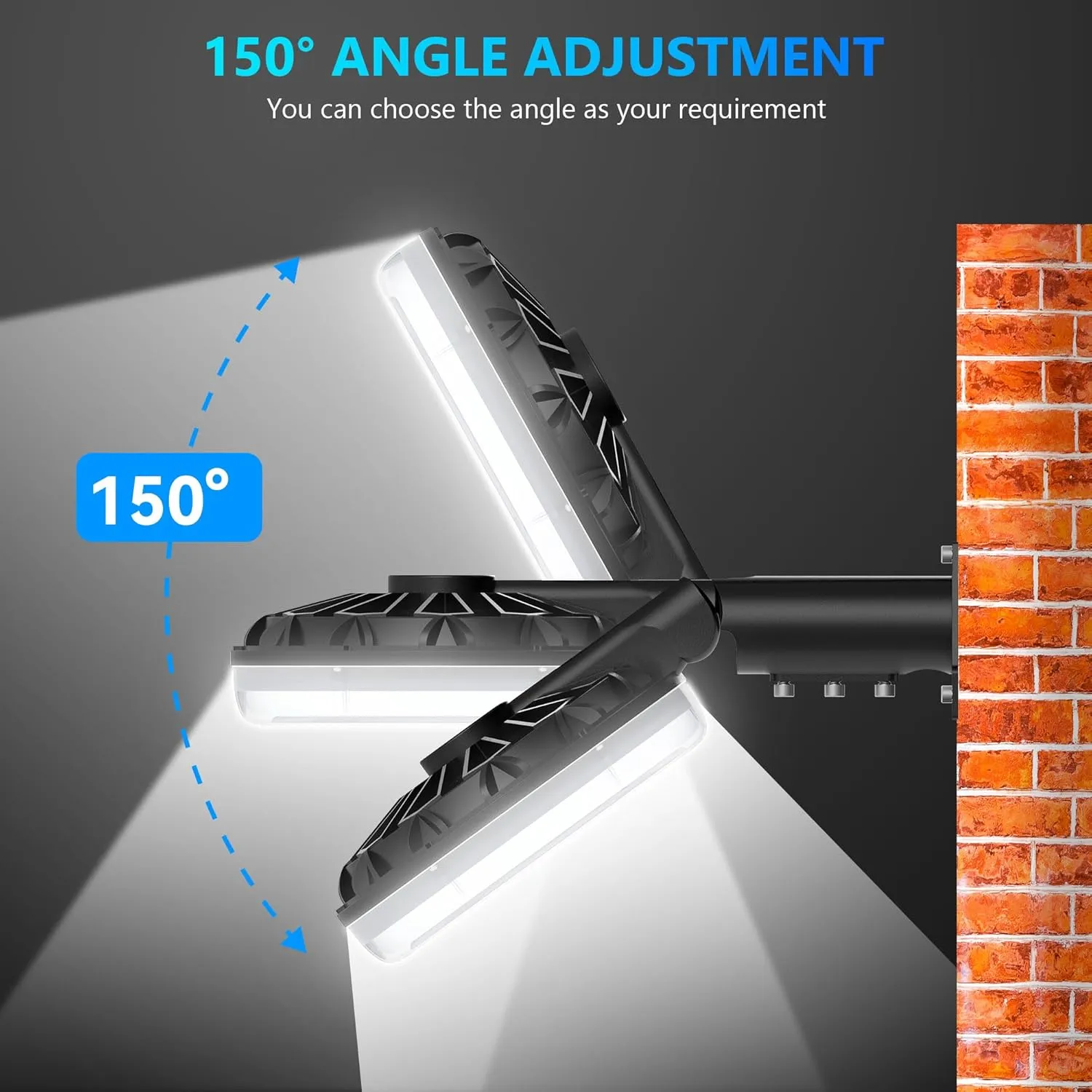 LED Barn Light, 10000LM Dusk to Dawn Outdoor Security Flood Lighting 150° Adjust