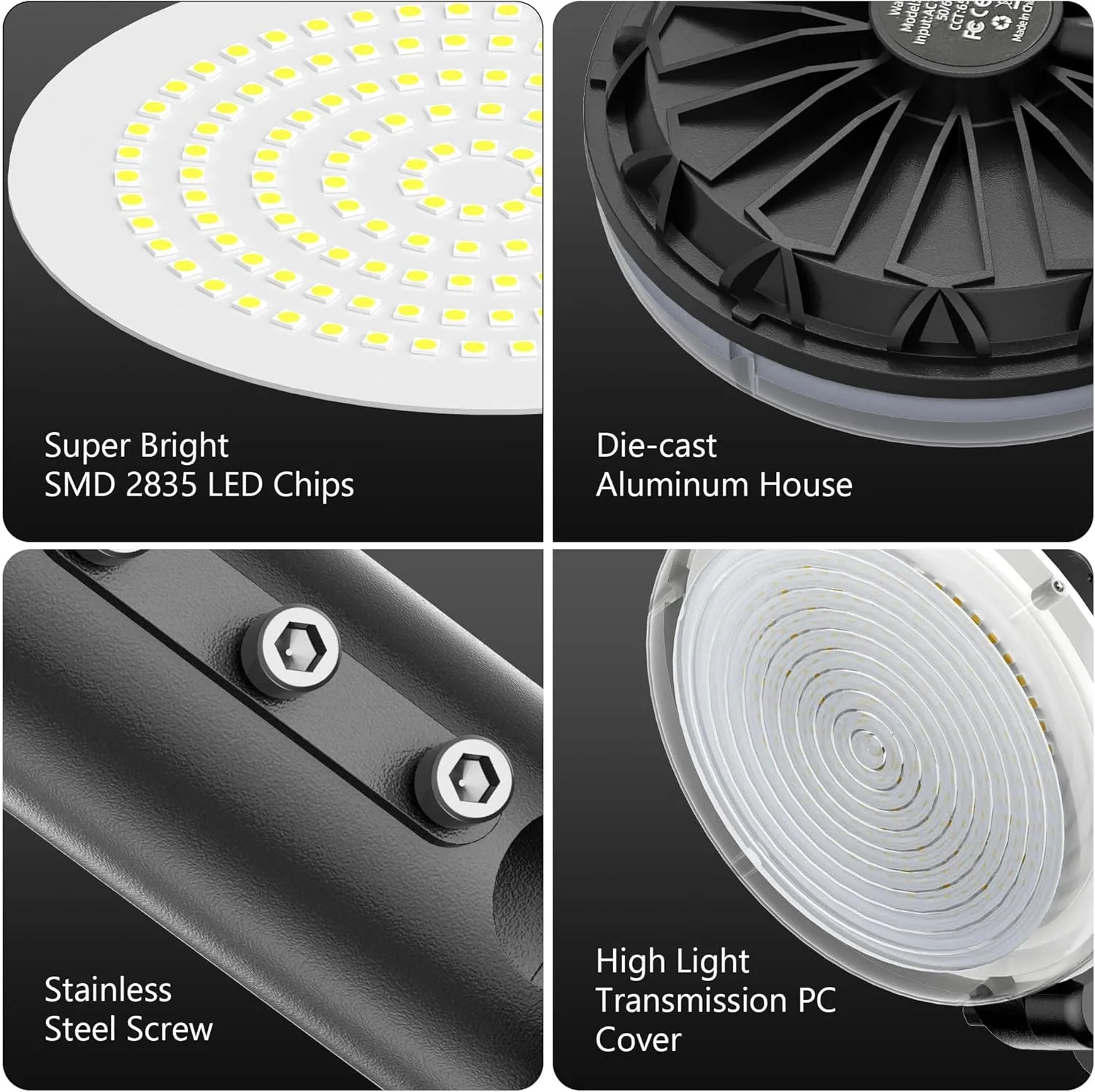 LED Barn Light, 10000LM Dusk to Dawn Outdoor Security Flood Lighting 150° Adjust
