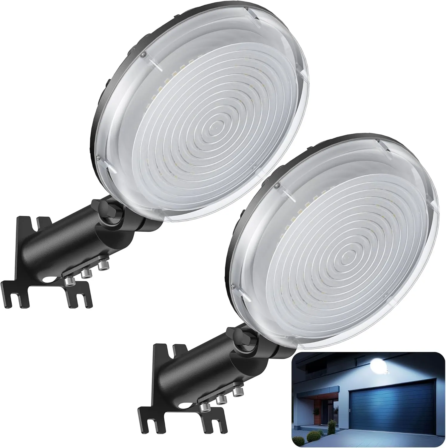 LED Barn Light, 10000LM Dusk to Dawn Outdoor Security Flood Lighting 150° Adjust