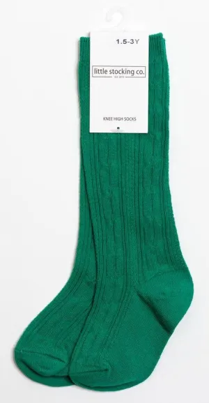 Little Stocking Co Knee High Socks - Emerald