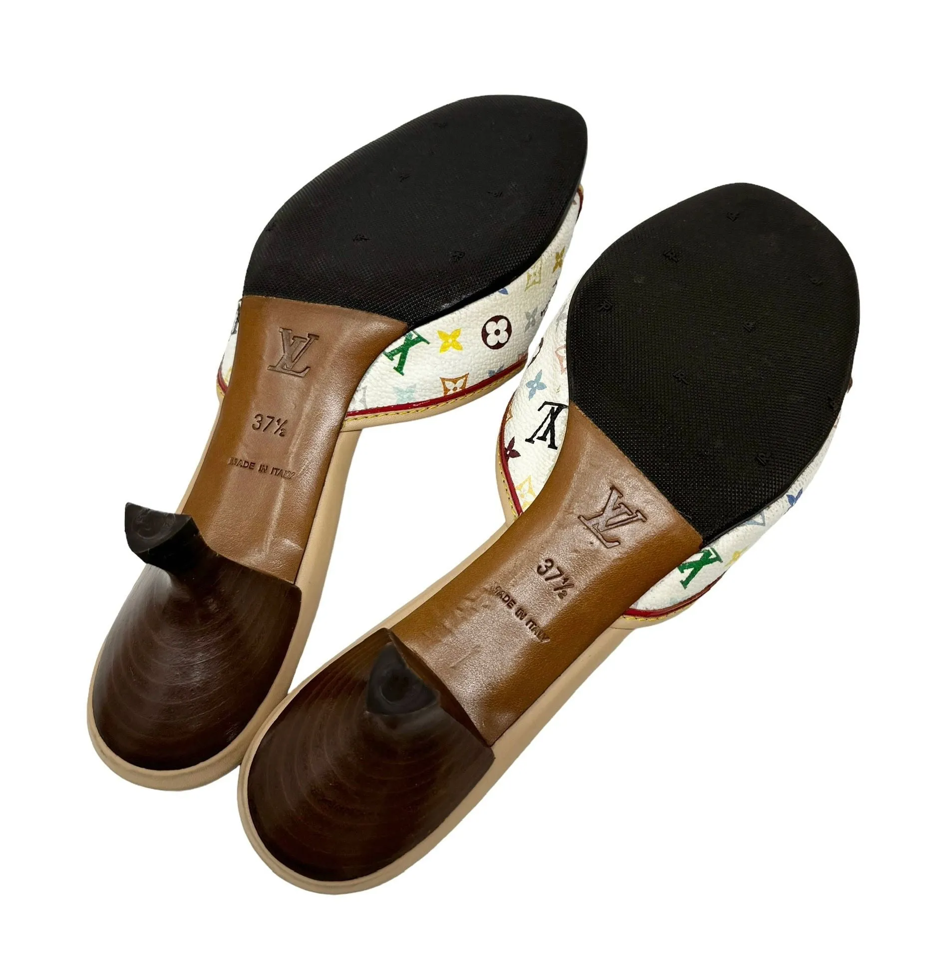 Louis Vuitton Multicolor Monogram Kitten Heels