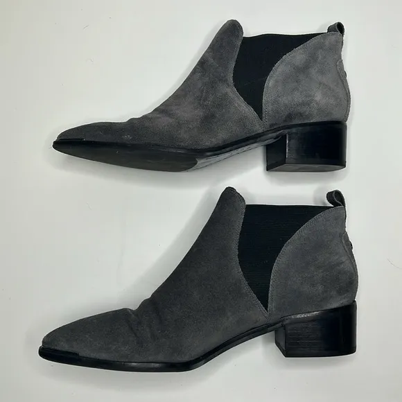 Marc Fisher Grey Suede Chelsea Boot Size 8.5