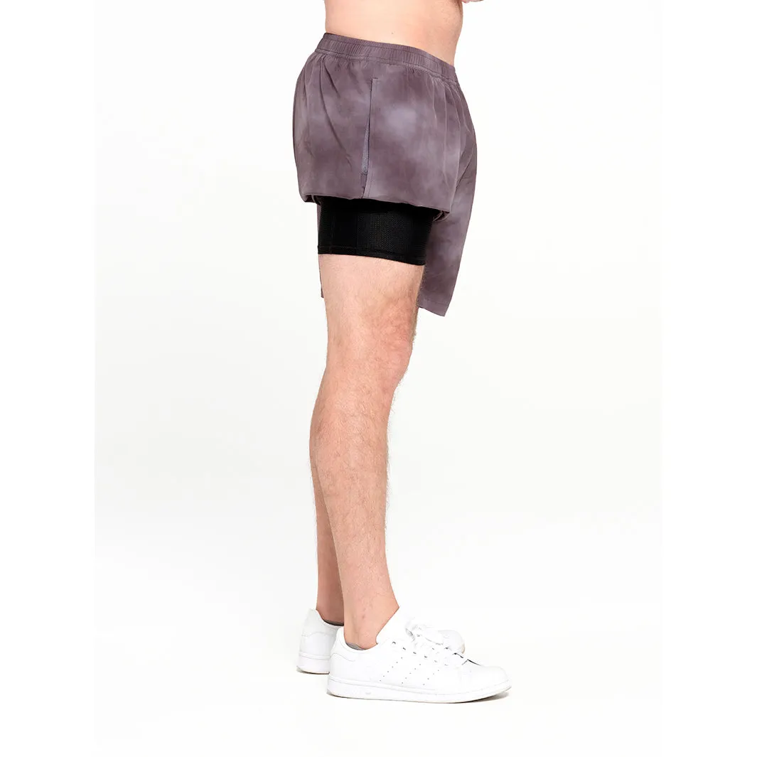 Mens Active Lined Shorts - Quiet Shade
