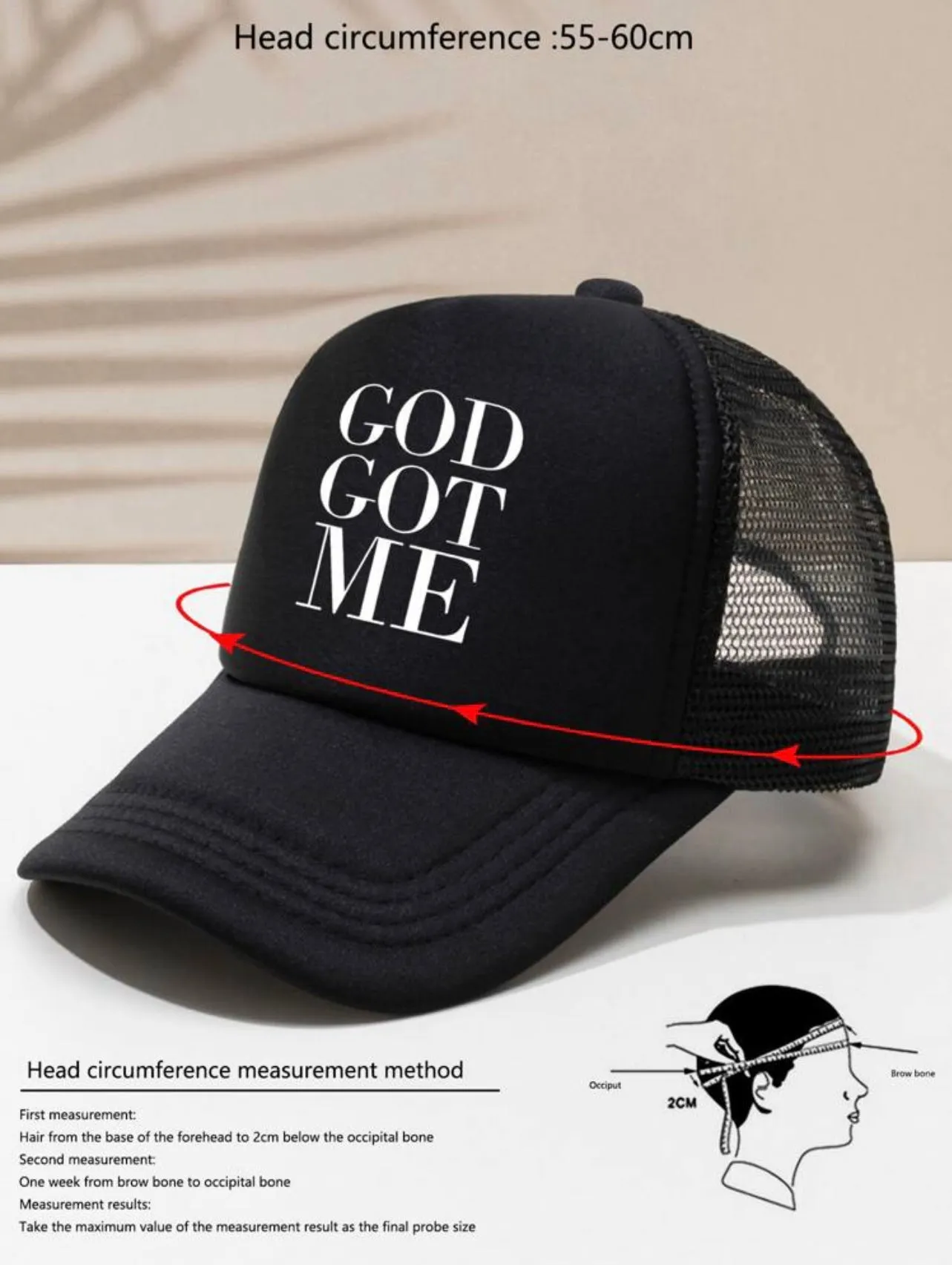 Mesh Cap w/Adjustable Strap