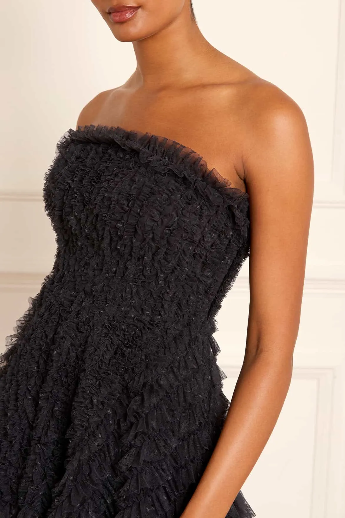 Mia Strapless High-Low Gown