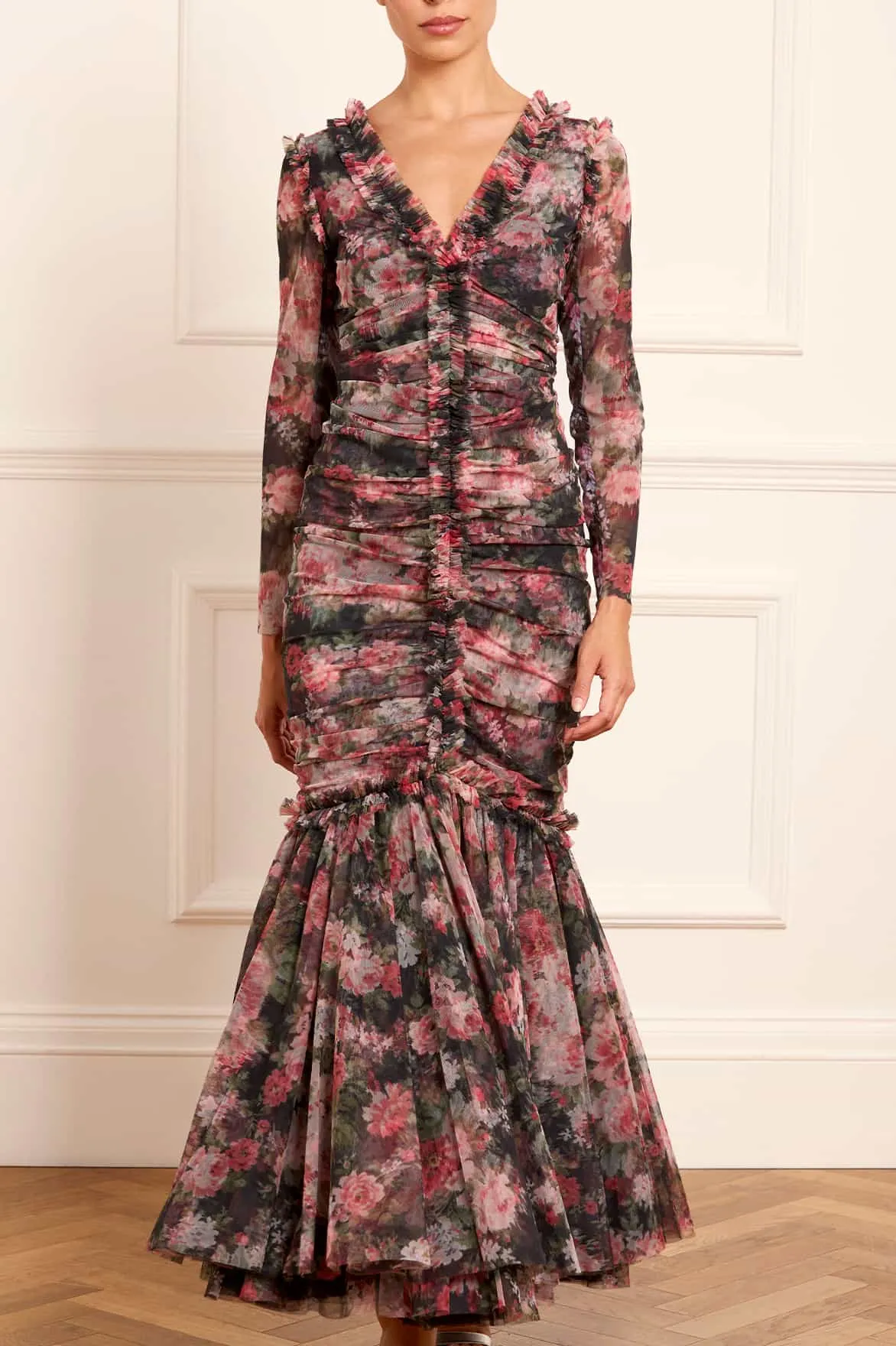 Midnight Dance Long Sleeve Ankle Gown