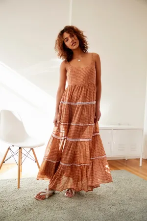 MIDNIGHT DANCE PRINTED MAXI DRESS
