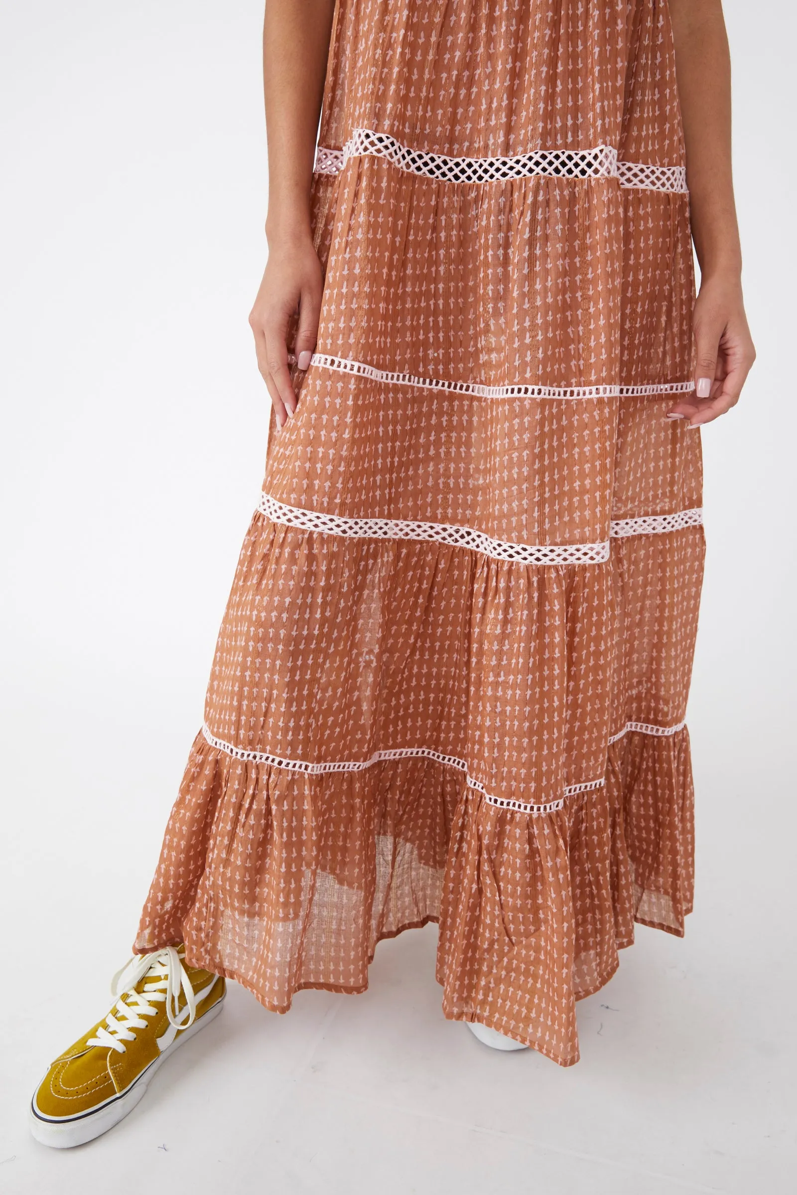MIDNIGHT DANCE PRINTED MAXI DRESS