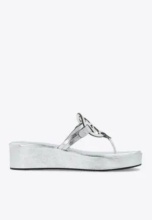 Miller Metallic Flatform Sandals