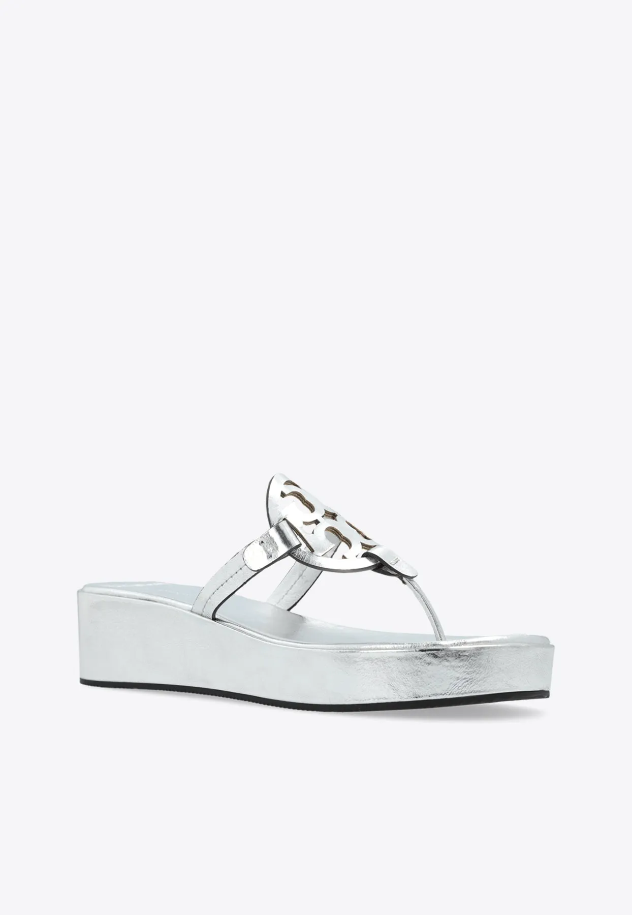 Miller Metallic Flatform Sandals