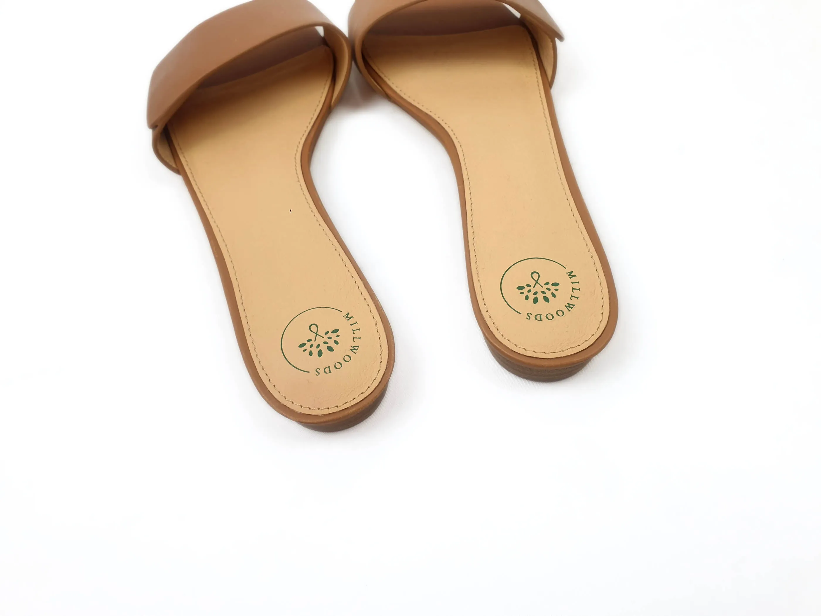 Millwoods brown slides size 41 (unworn, as new)