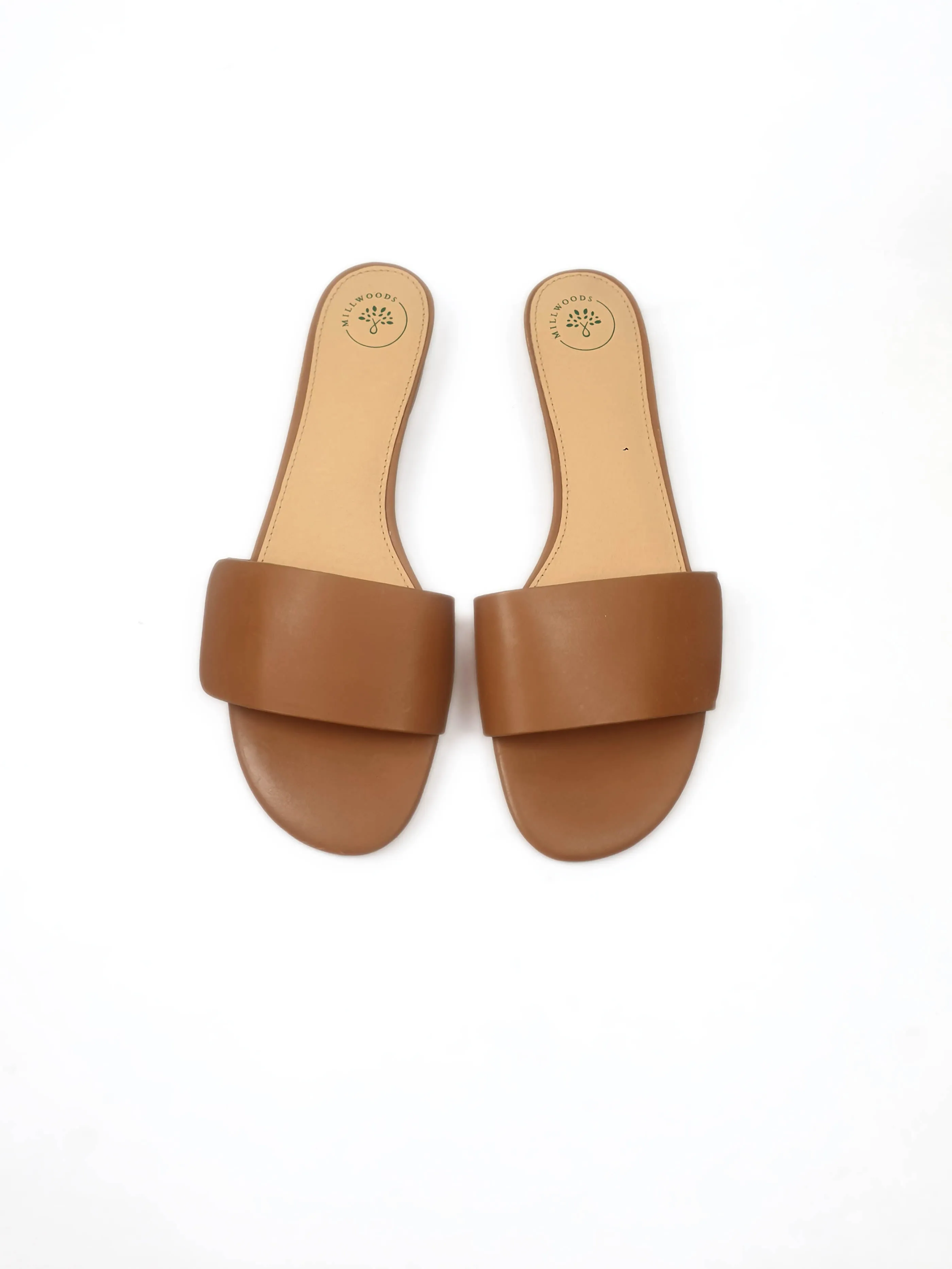 Millwoods brown slides size 41 (unworn, as new)