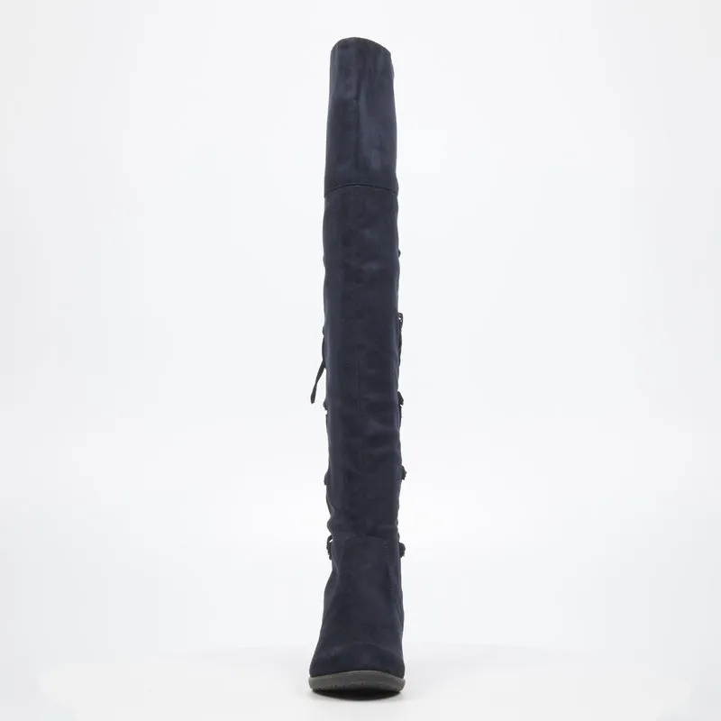 Miss Black knee length Boots