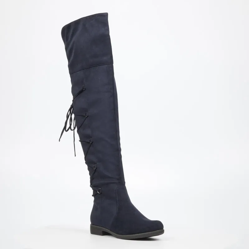 Miss Black knee length Boots
