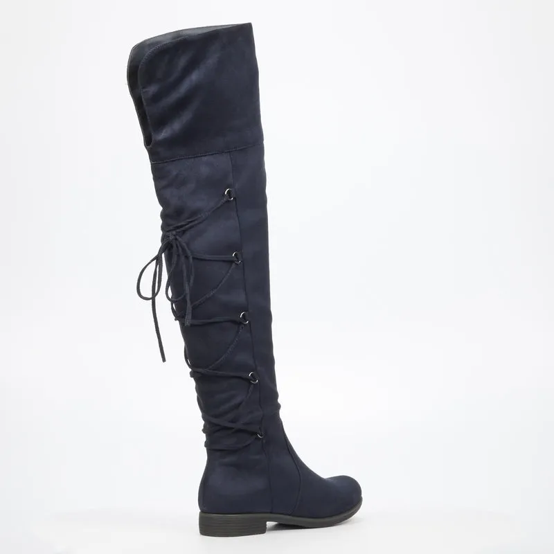 Miss Black knee length Boots