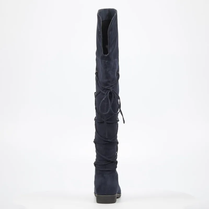 Miss Black knee length Boots