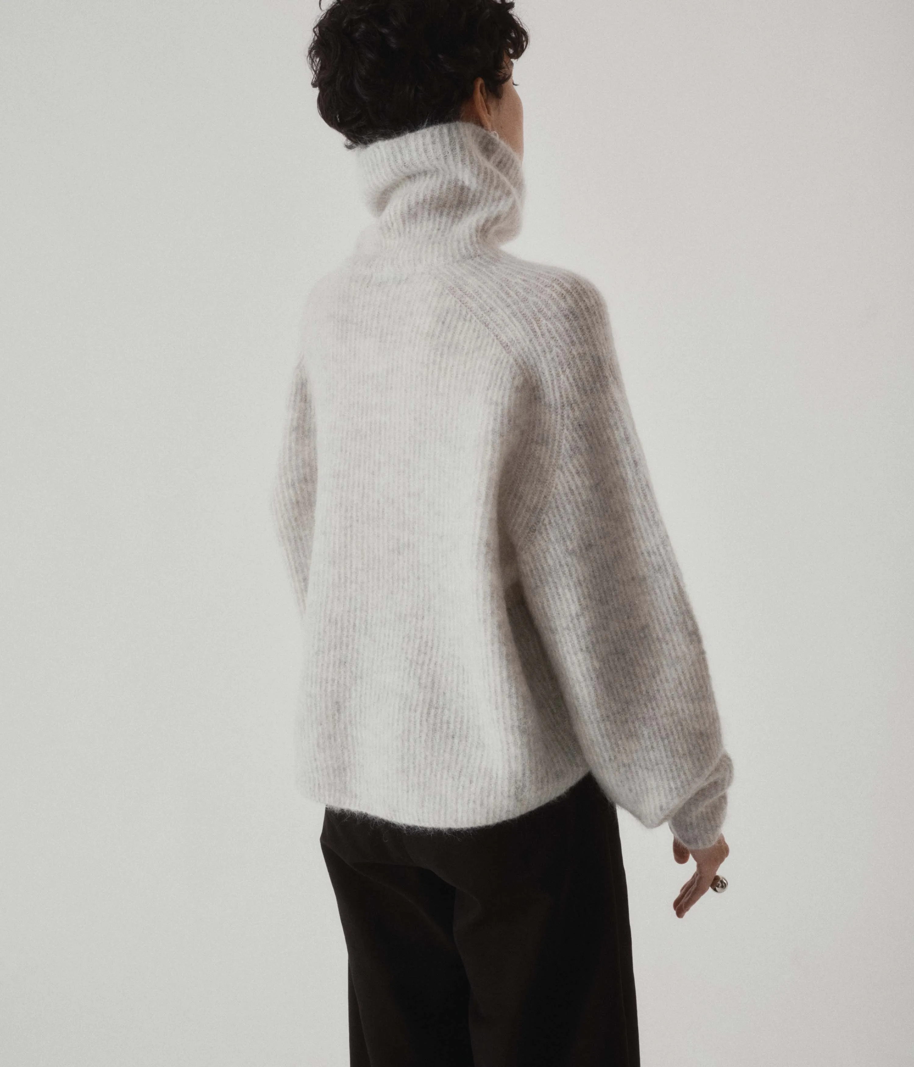 Mohair Highneck in Blizzard
