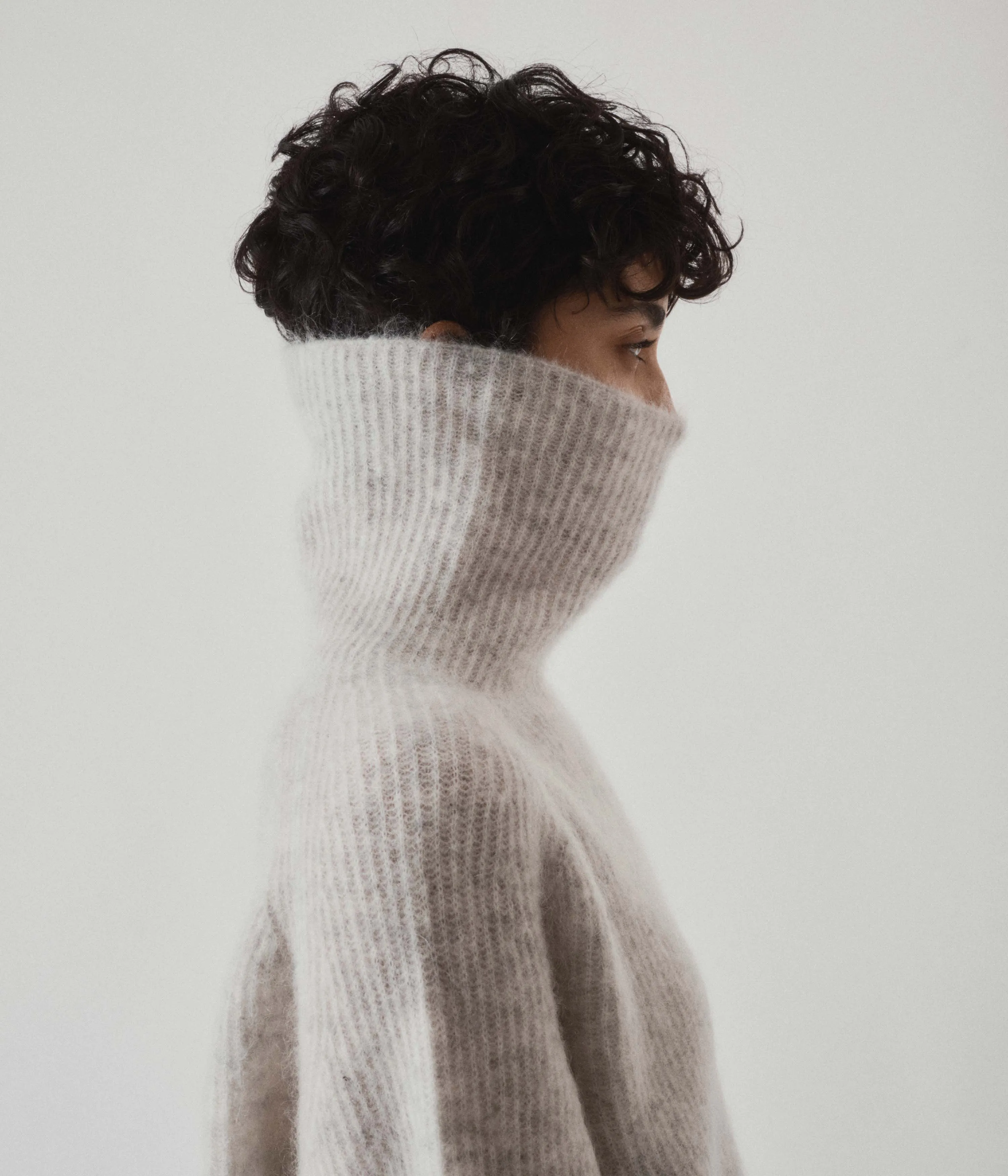Mohair Highneck in Blizzard