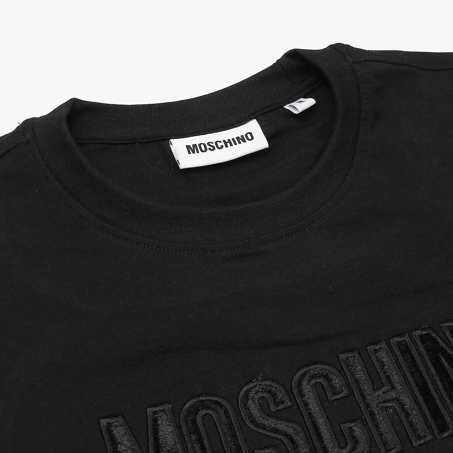 Moschino Embroidered Bear Black T-Shirt