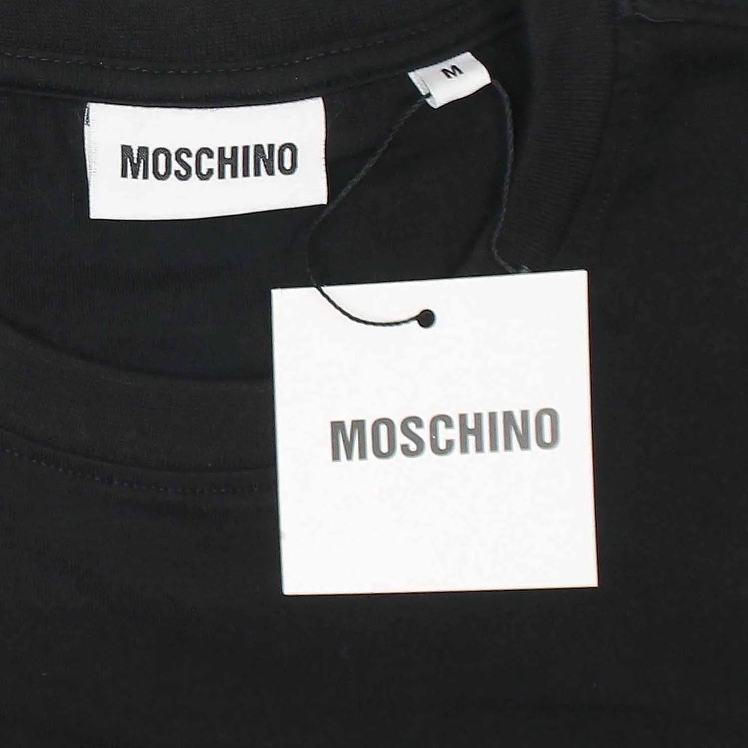 Moschino Embroidered Bear Black T-Shirt