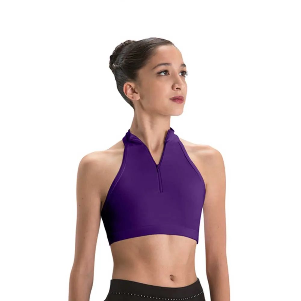 Motionwear 3045 Halter Zip Bra for Dancers - Women's Medium