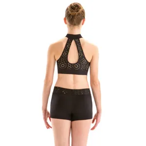 Motionwear 3194 Zip Front Dance Crop Top - Adult X-Small