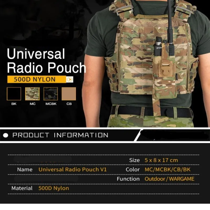 Multicam Airsoft Outdoor Radio Pouch