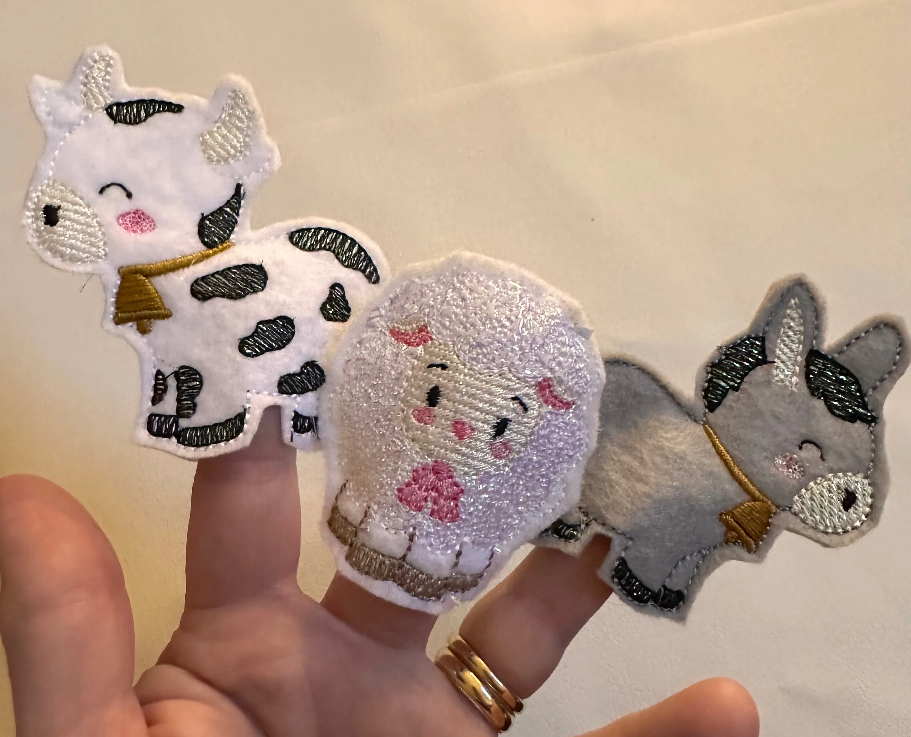 Nativity Finger Puppets Quiet Book, Religious Story Activity for Kids, Felt and Mylar Christmas Gift
