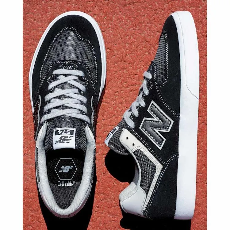 New Balance Numeric 574 Vulc Black/Grey Shoes