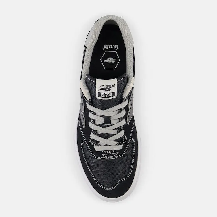 New Balance Numeric 574 Vulc Black/Grey Shoes