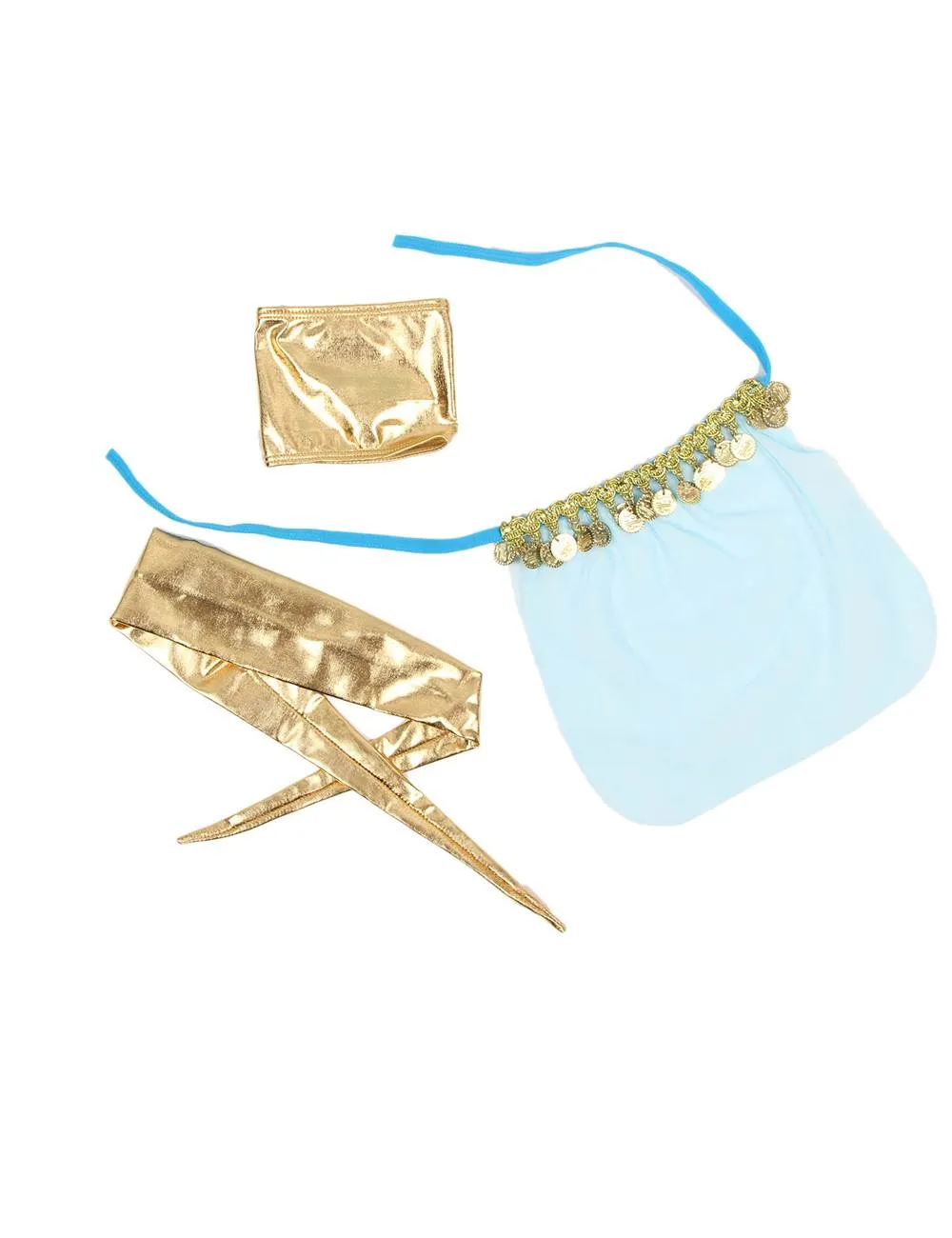 New Blue India Style Sexy Bralette Lingerie Set With Golden Paillette