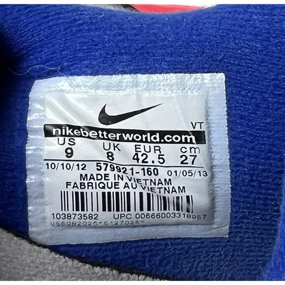 Nike Air Max 180 Men's 9 Ultramarine White Running Shoes Sneaker