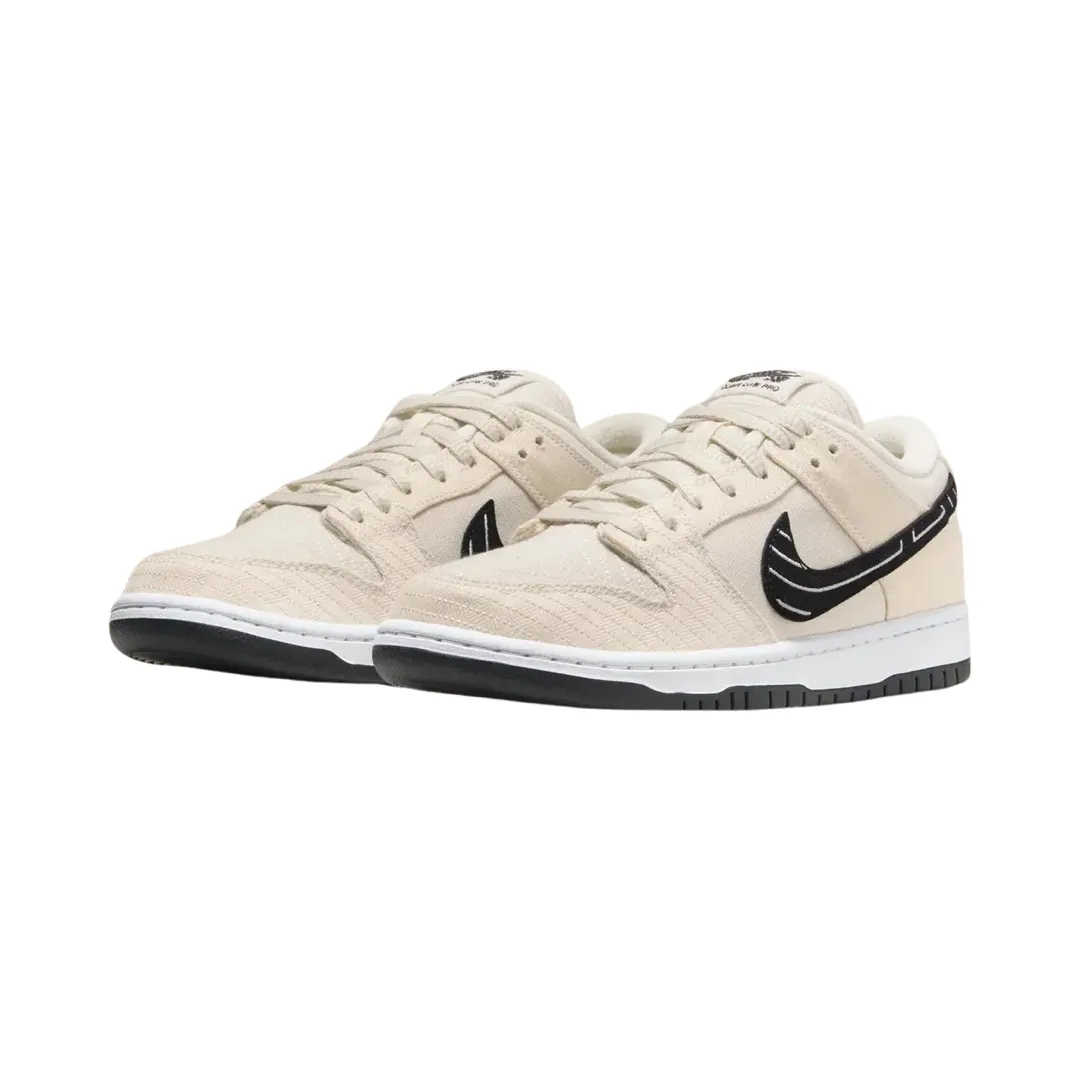 Nike SB Dunk Low Albino & Preto Fossil Black