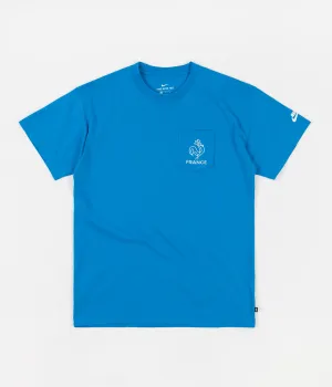 Nike SB x Parra 'France Federation Kit' T-Shirt - Neptune Blue / White