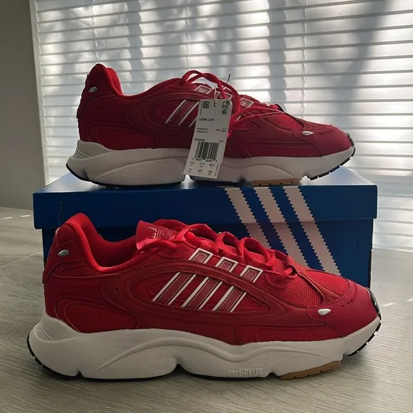 NWT Adidas Originals Men's Ozmillen Shoes - Red/White - IF9594