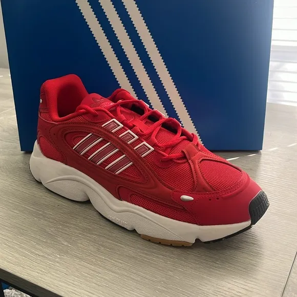 NWT Adidas Originals Men's Ozmillen Shoes - Red/White - IF9594