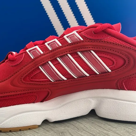 NWT Adidas Originals Men's Ozmillen Shoes - Red/White - IF9594